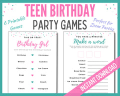 Teen Girl Party Games