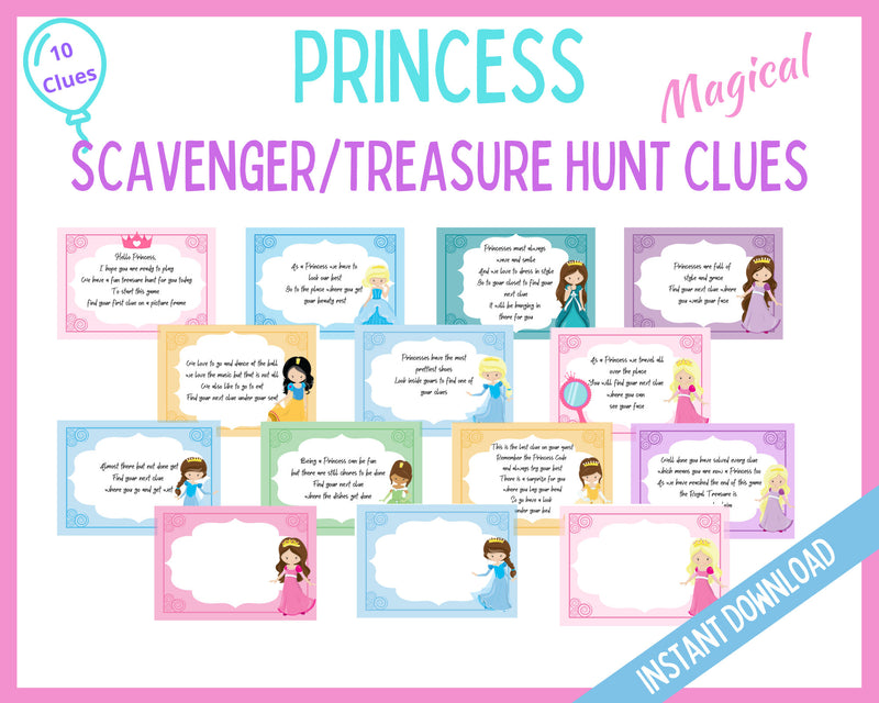 Princess Birthday Treasure Hunt