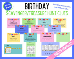 Treasure Hunt with Riddles and Codes to Crack