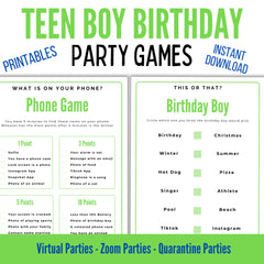 Teen Birthday Party Games - Boy