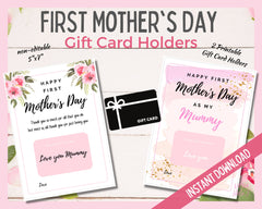 First Mother's Day Gift Card Holder