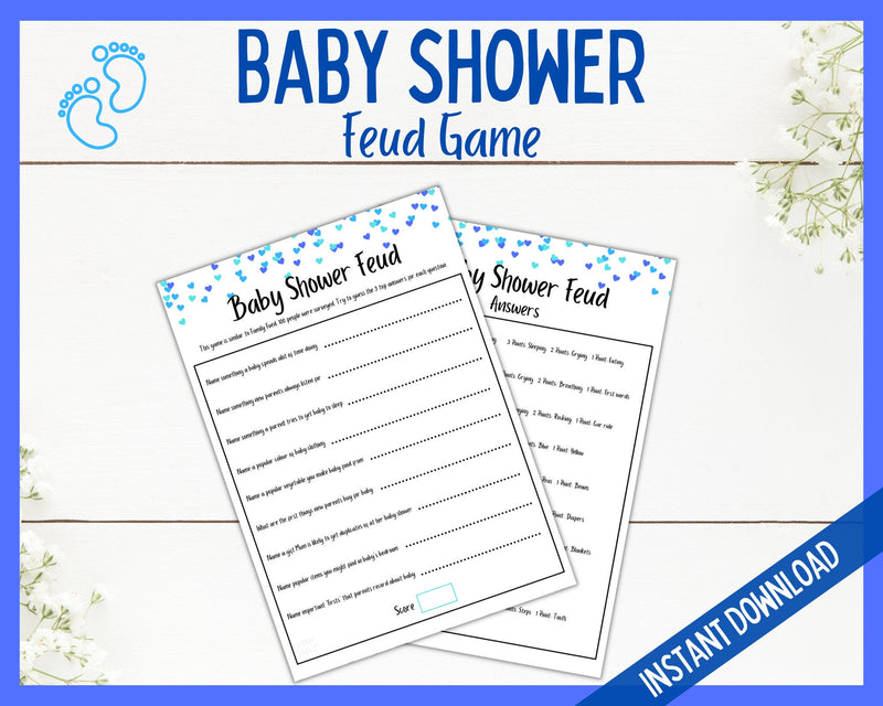 Baby Shower Feud Game
