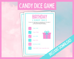 Candy Dice Game - Pink