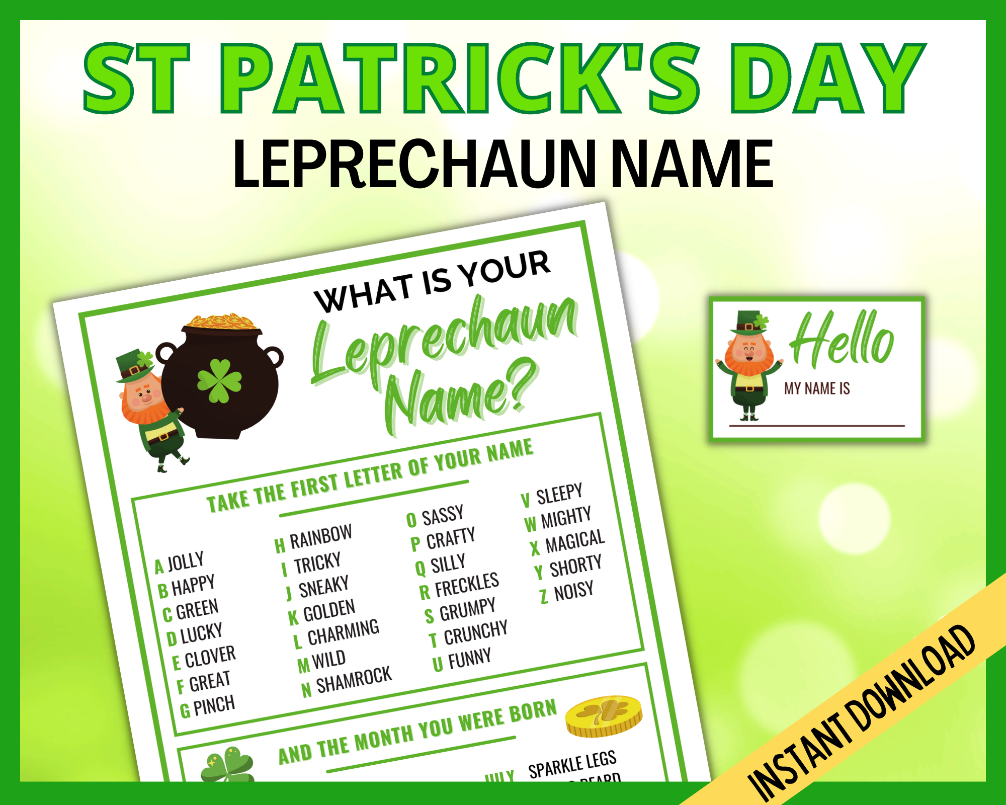 St Patrick's Day What's your Leprechaun Name? | LittleHaloJ st-patrick-s-day-what-s-your-leprechaun-name-littlehaloj