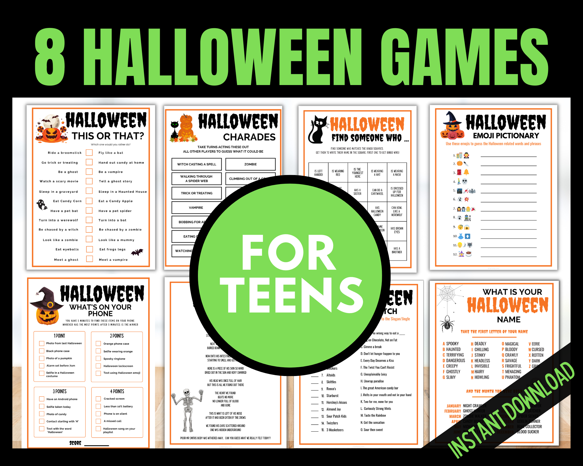 Halloween games for teens deals