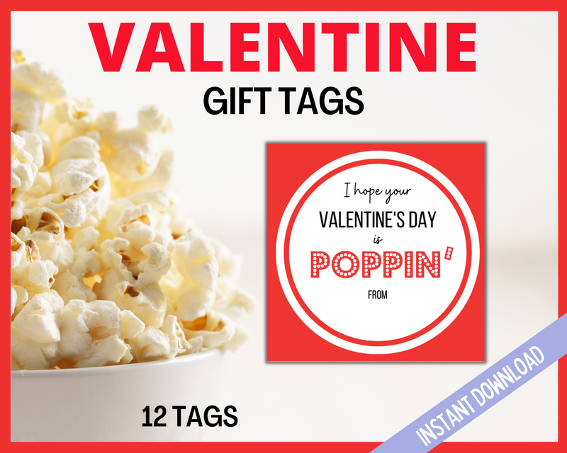 Red Valentine Gift Tag
