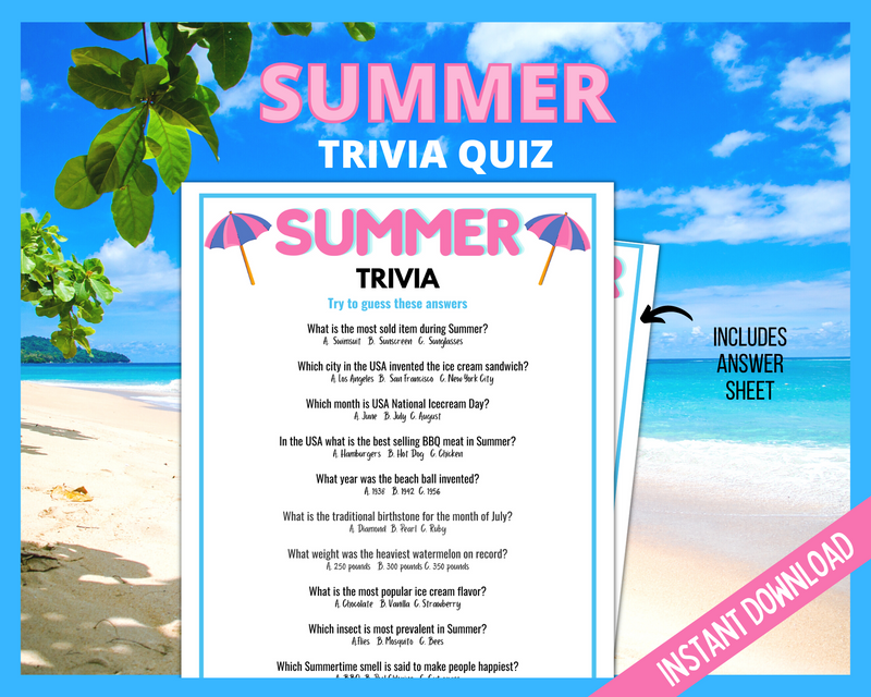 Summer Trivia Game