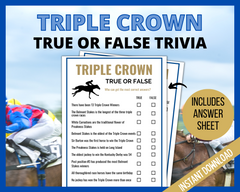 Triple Crown True or False Game